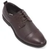 Lace-up Oxford Shoes in Chocolate Brown