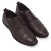 Lace-up Oxford Shoes in Chocolate Brown